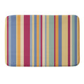 Colour Poems Classic Retro Stripes I Memory Foam Bath Mat