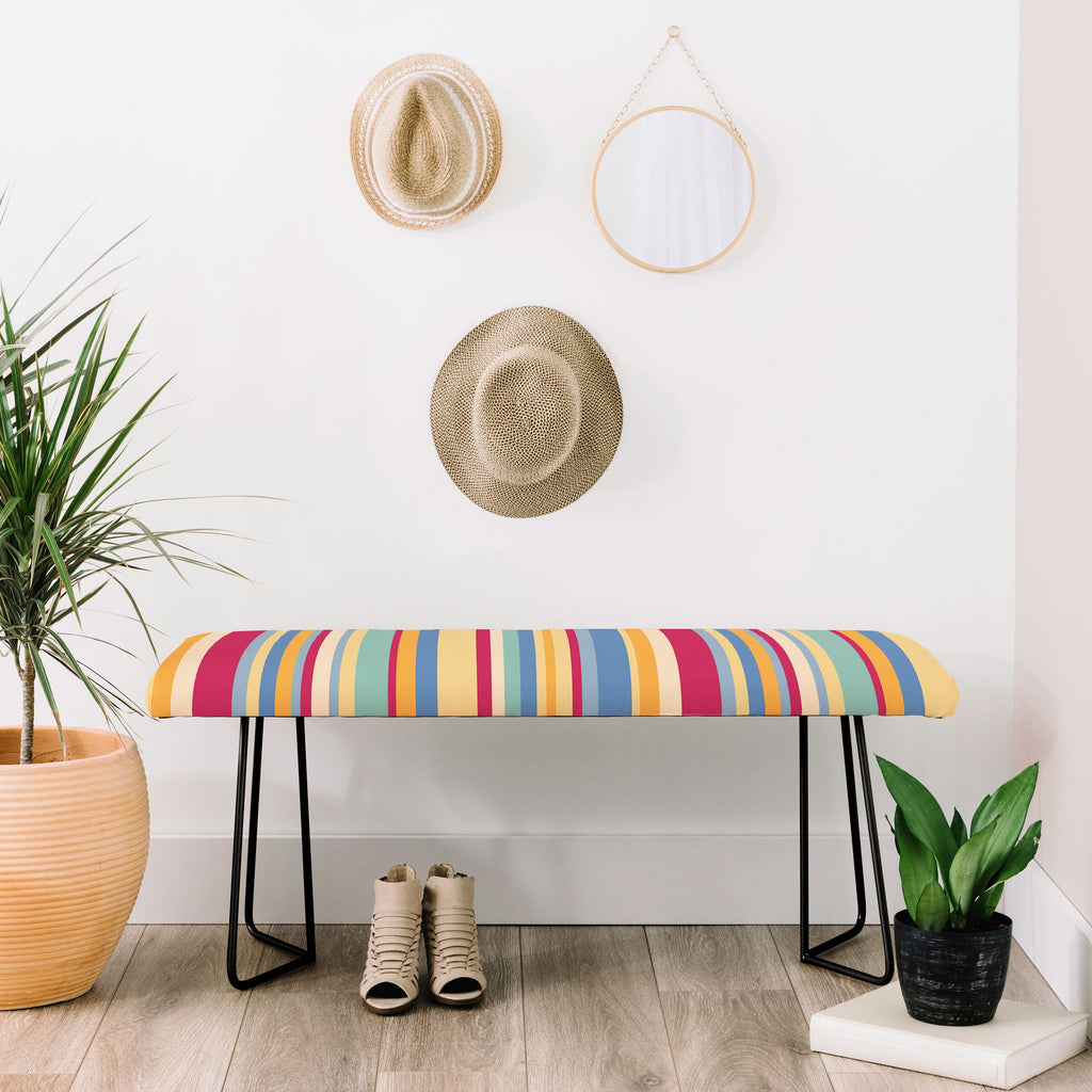 Colour Poems Classic Retro Stripes I Bench
