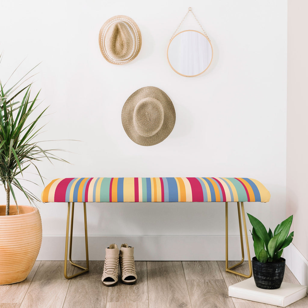 Colour Poems Classic Retro Stripes I Bench