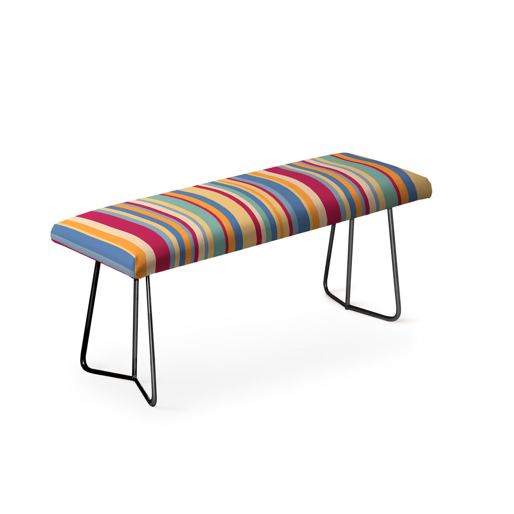 Colour Poems Classic Retro Stripes I Bench
