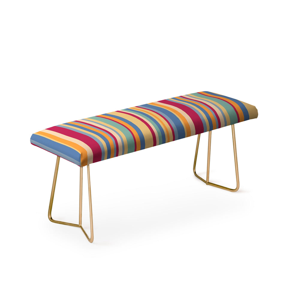 Colour Poems Classic Retro Stripes I Bench