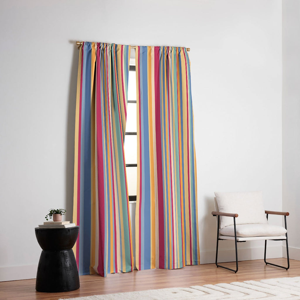 Colour Poems Classic Retro Stripes I Blackout Non Repeat