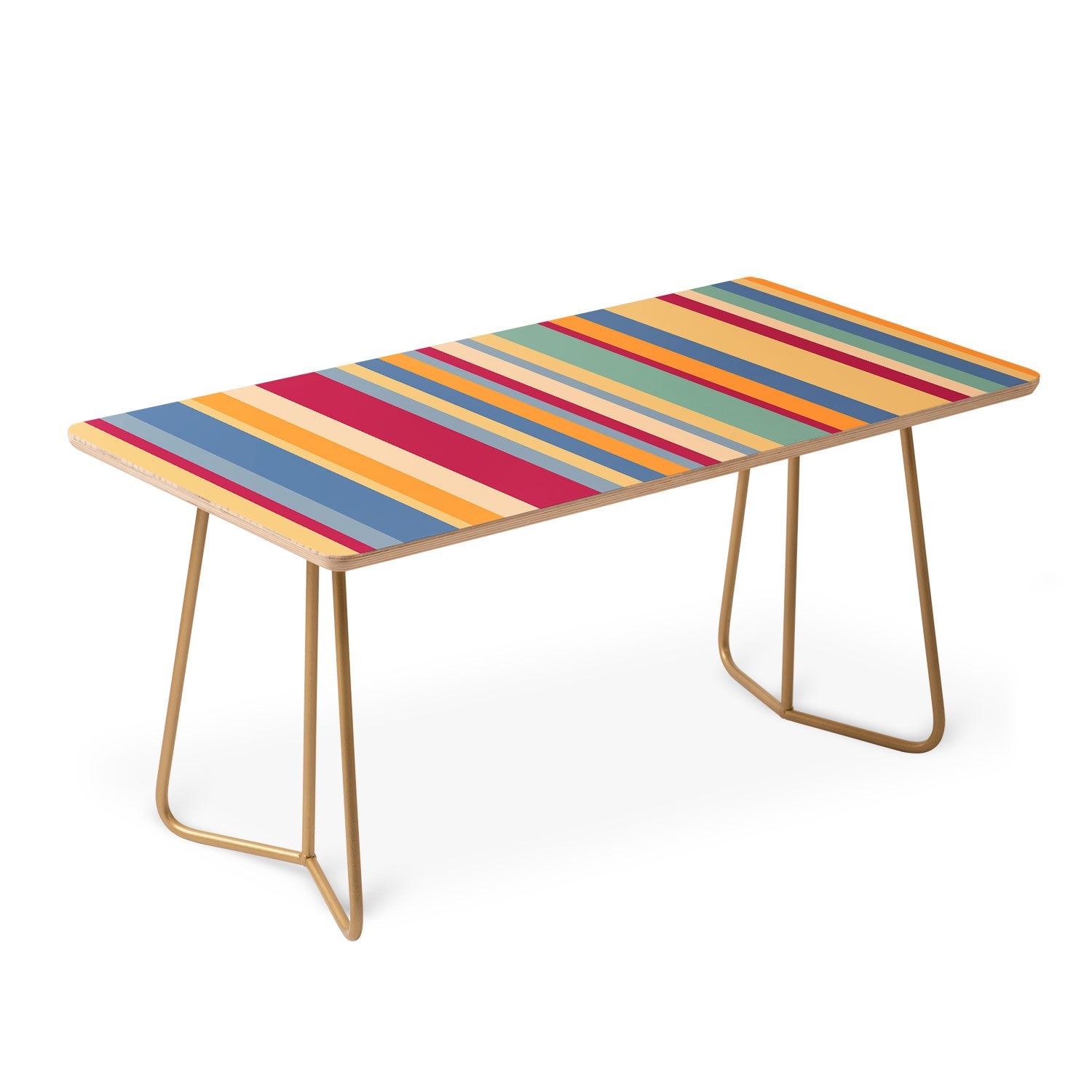 Colour Poems Classic Retro Stripes I Coffee Table