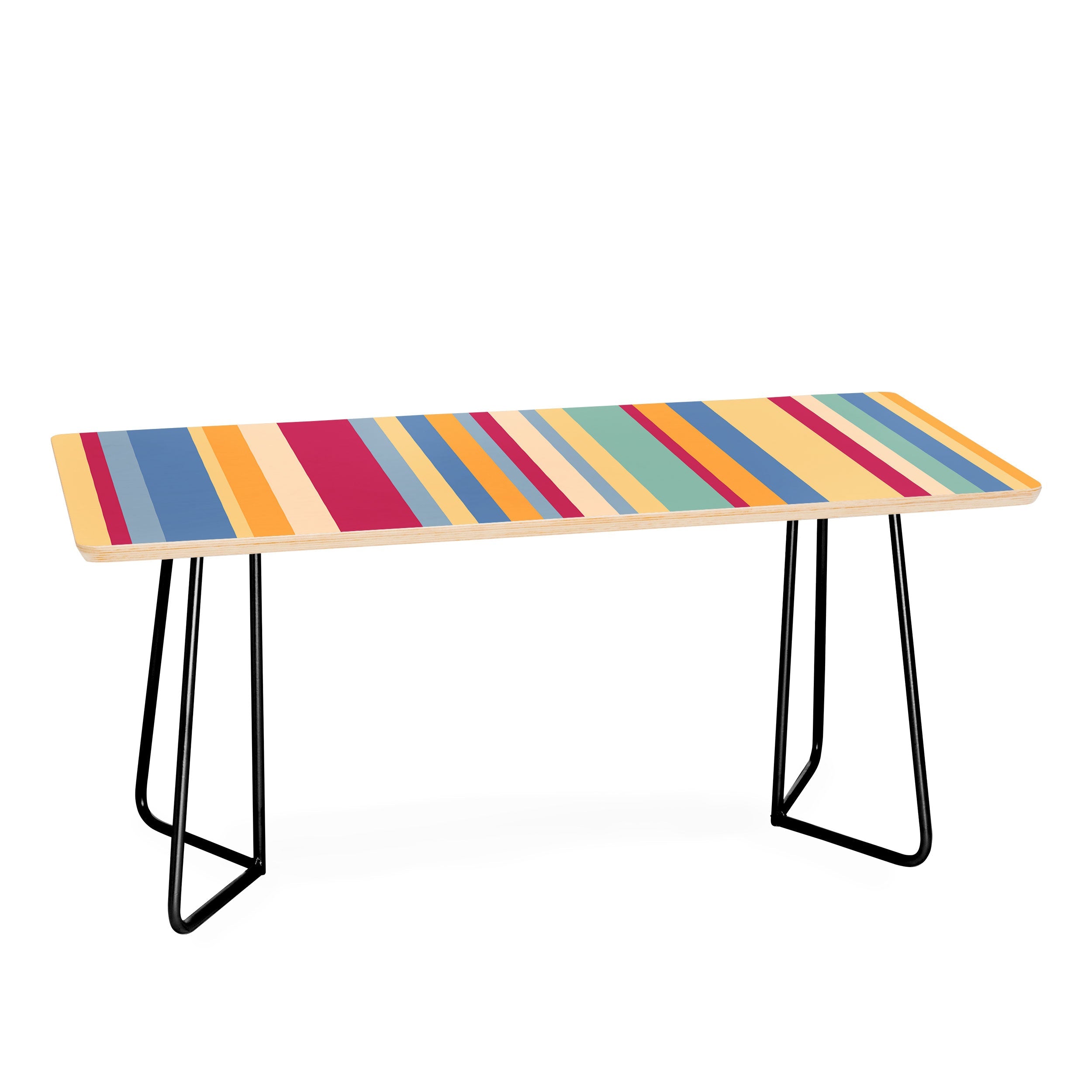 Colour Poems Classic Retro Stripes I Coffee Table
