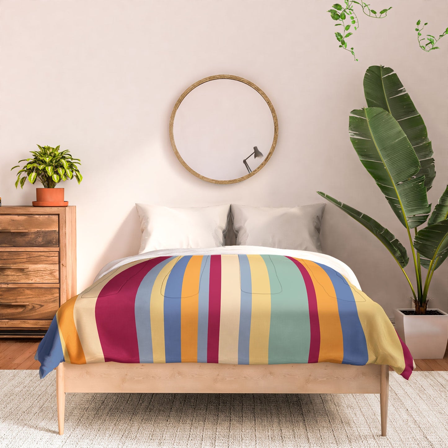 Colour Poems Classic Retro Stripes I Comforter