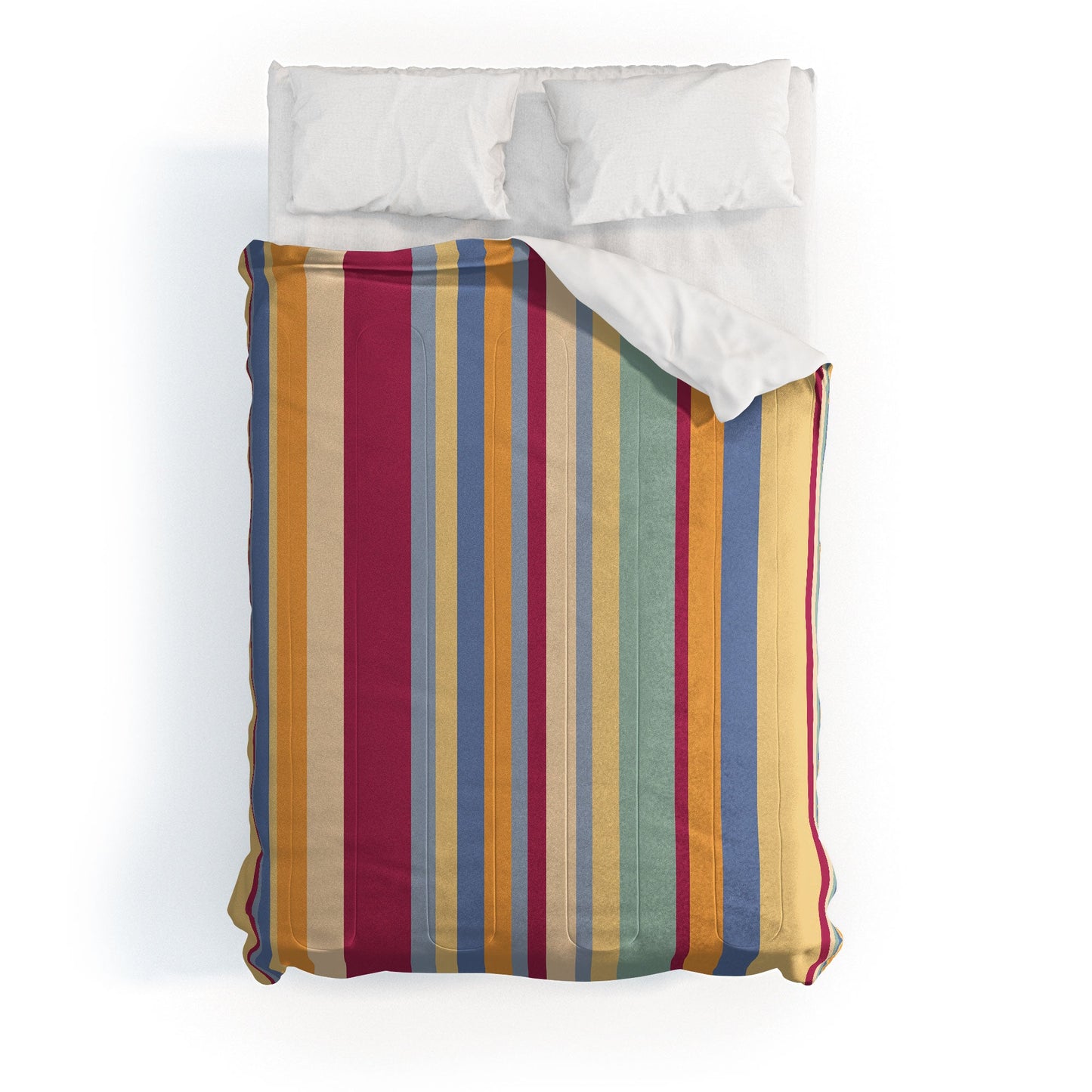 Colour Poems Classic Retro Stripes I Comforter