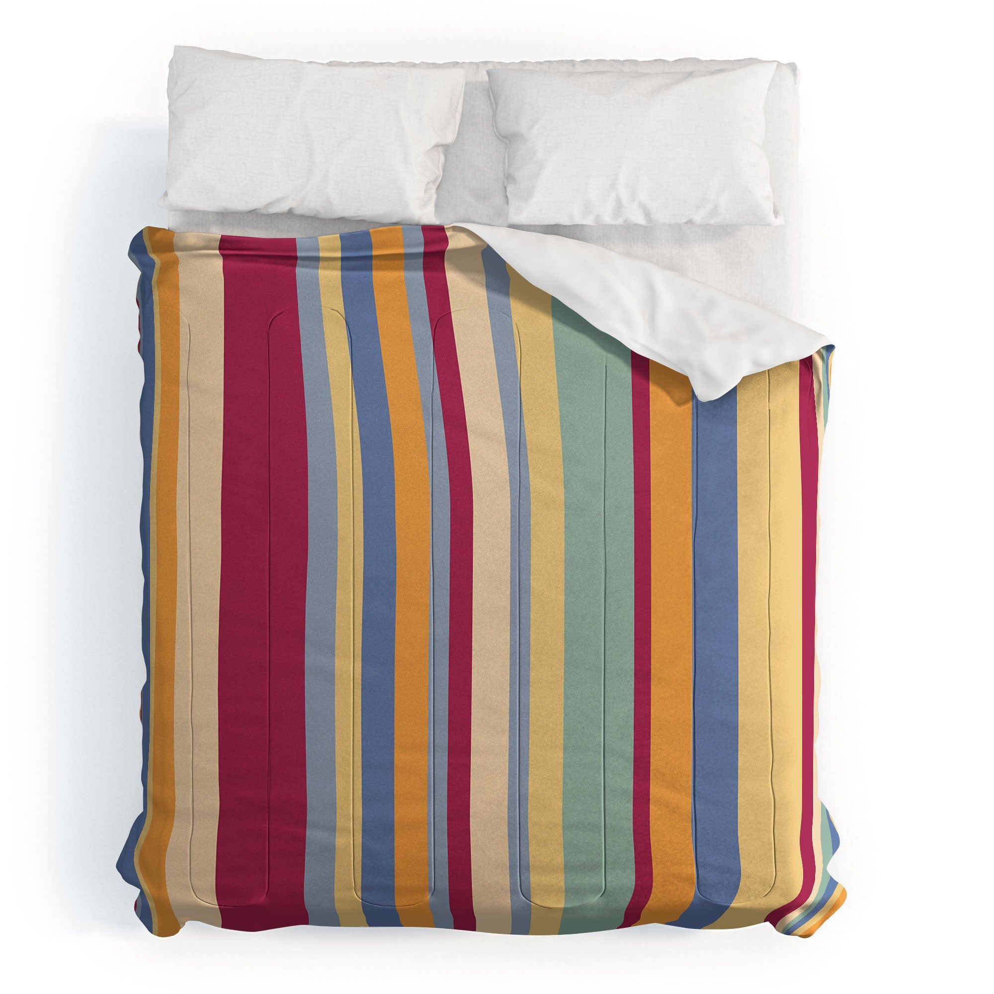 Colour Poems Classic Retro Stripes I Comforter