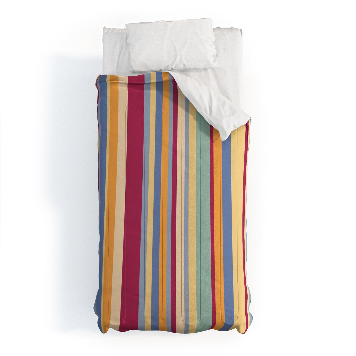 Colour Poems Classic Retro Stripes I Comforter