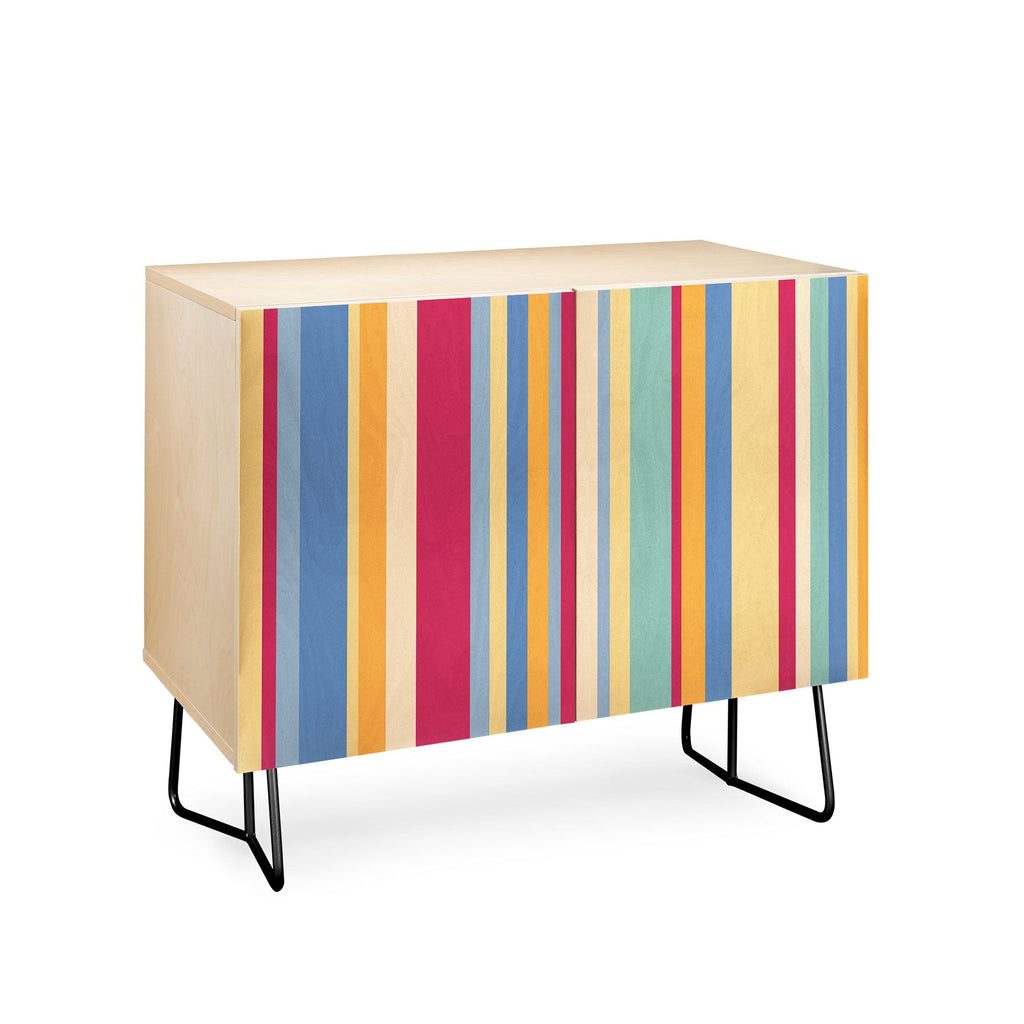 Colour Poems Classic Retro Stripes I Credenza