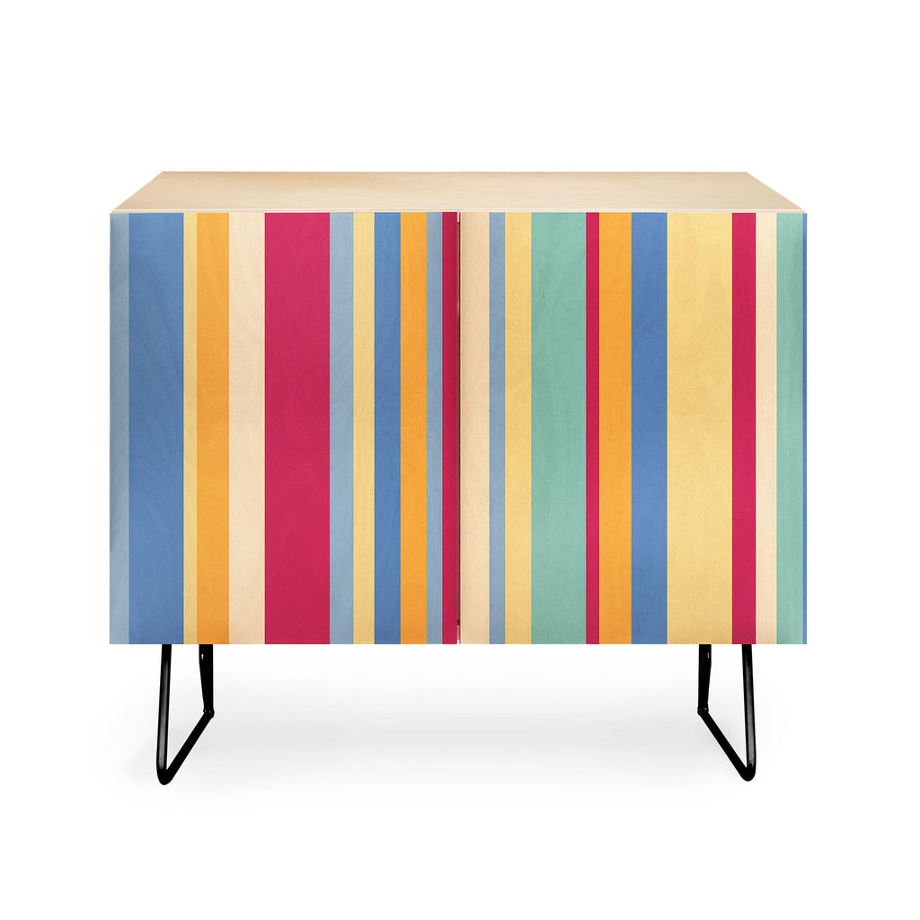 Colour Poems Classic Retro Stripes I Credenza