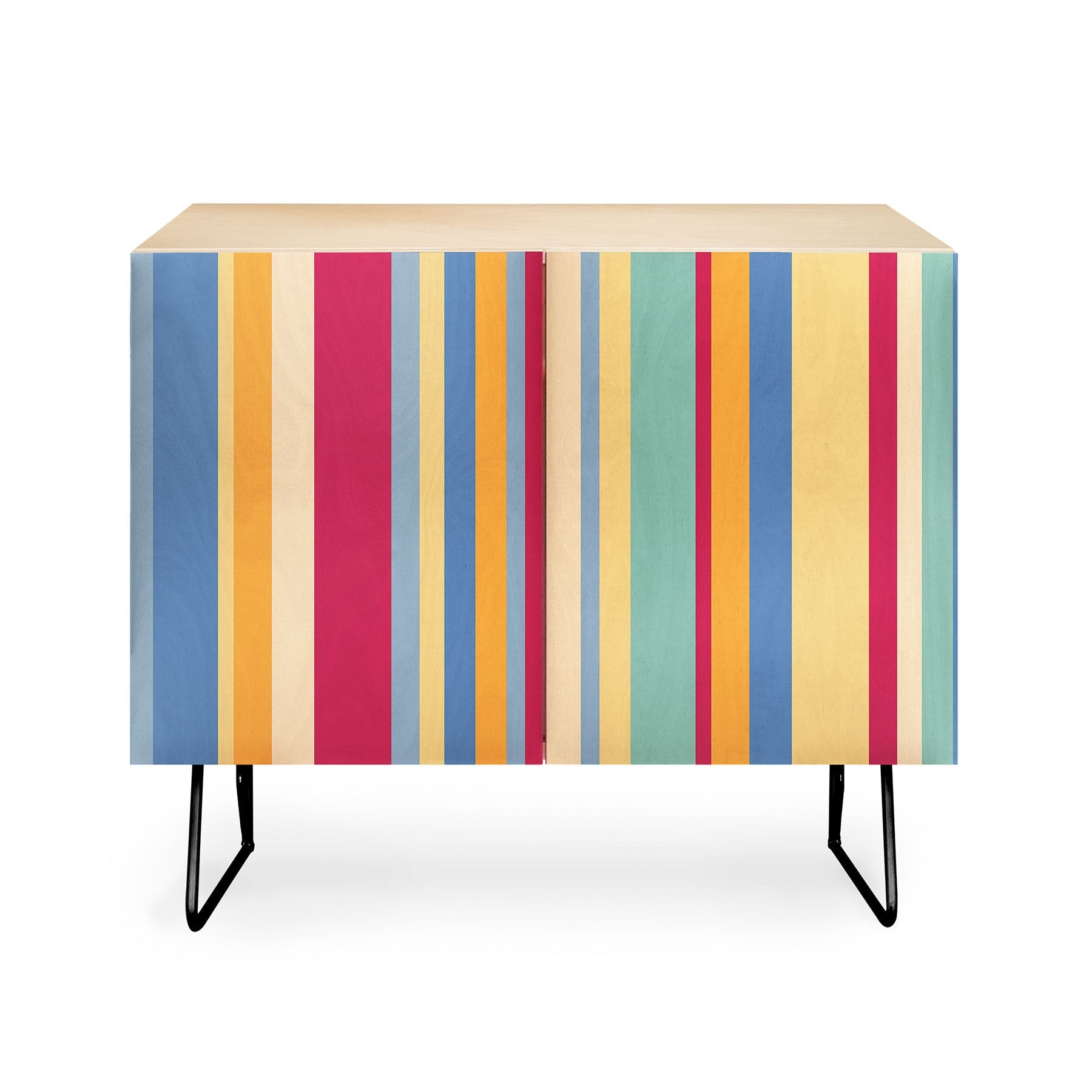 Colour Poems Classic Retro Stripes I Credenza