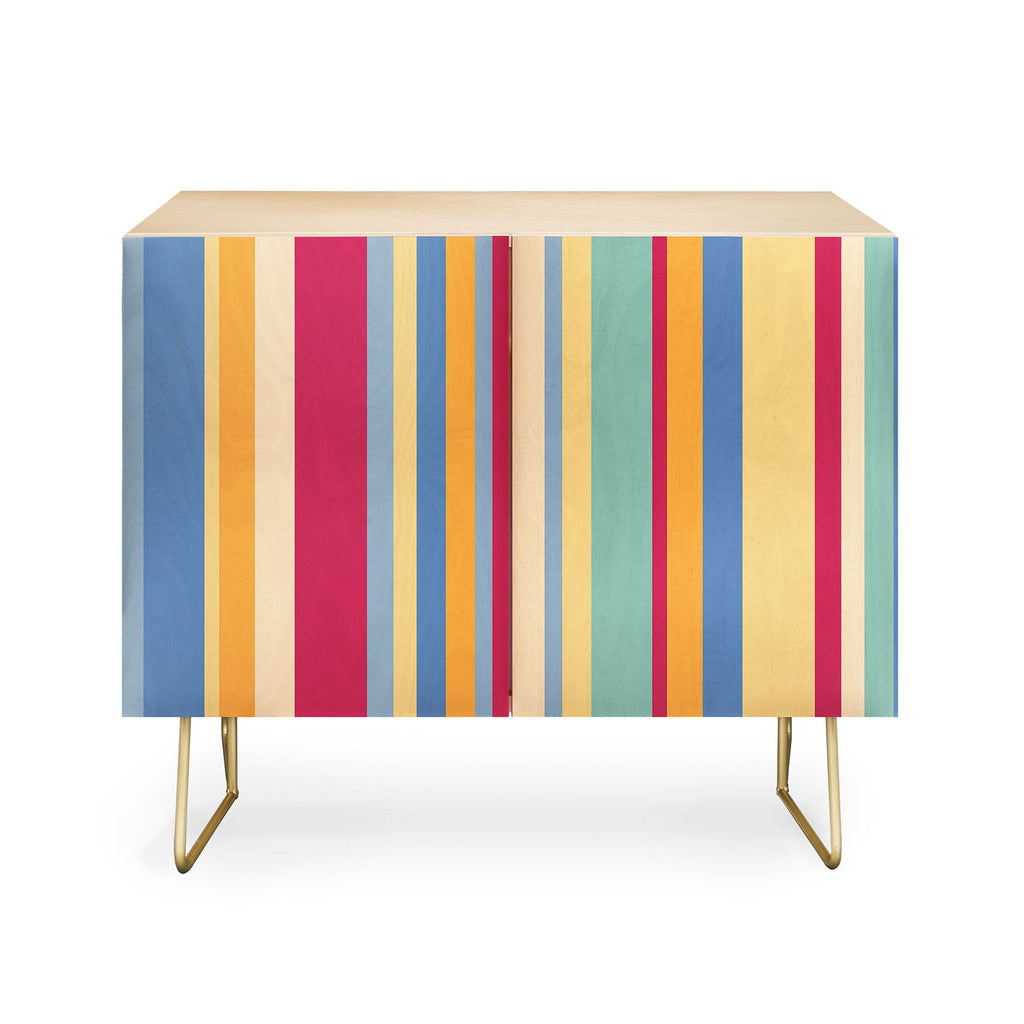 Colour Poems Classic Retro Stripes I Credenza
