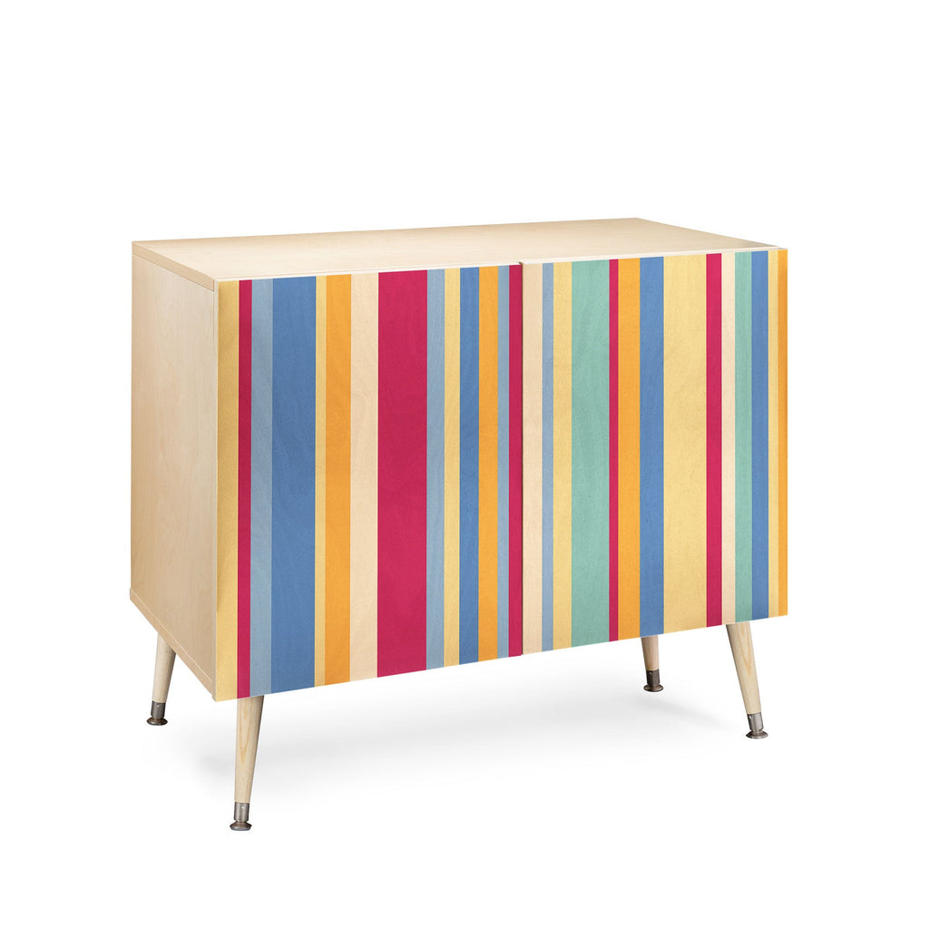 Colour Poems Classic Retro Stripes I Credenza