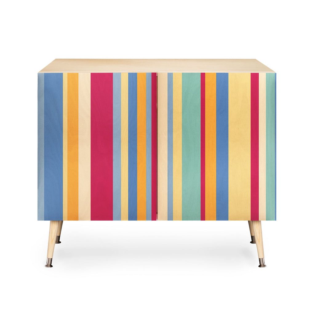 Colour Poems Classic Retro Stripes I Credenza