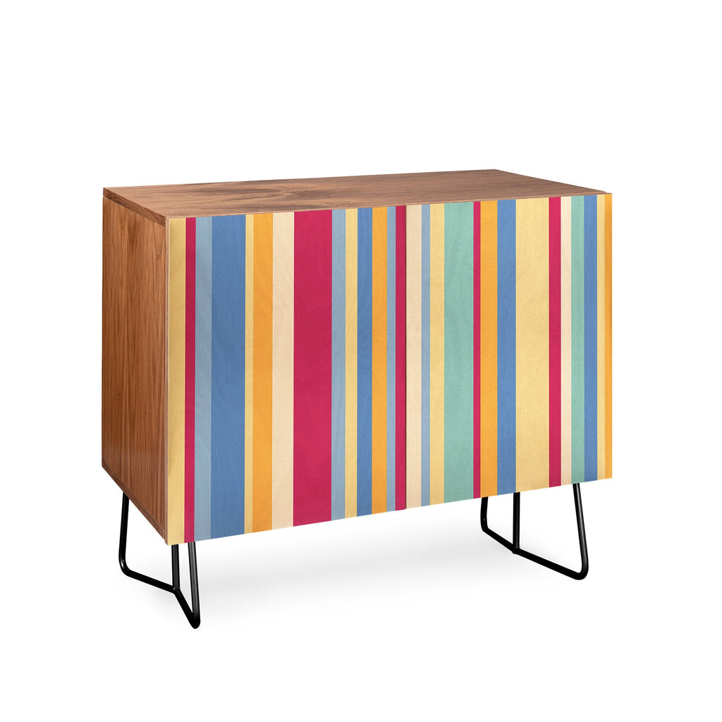 Colour Poems Classic Retro Stripes I Credenza
