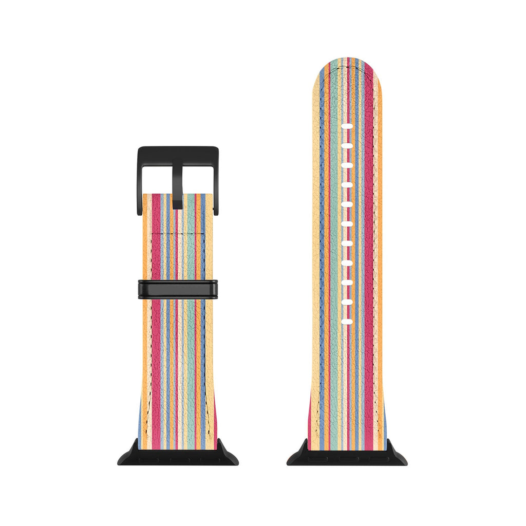 Colour Poems Classic Retro Stripes I Apple Watch Band