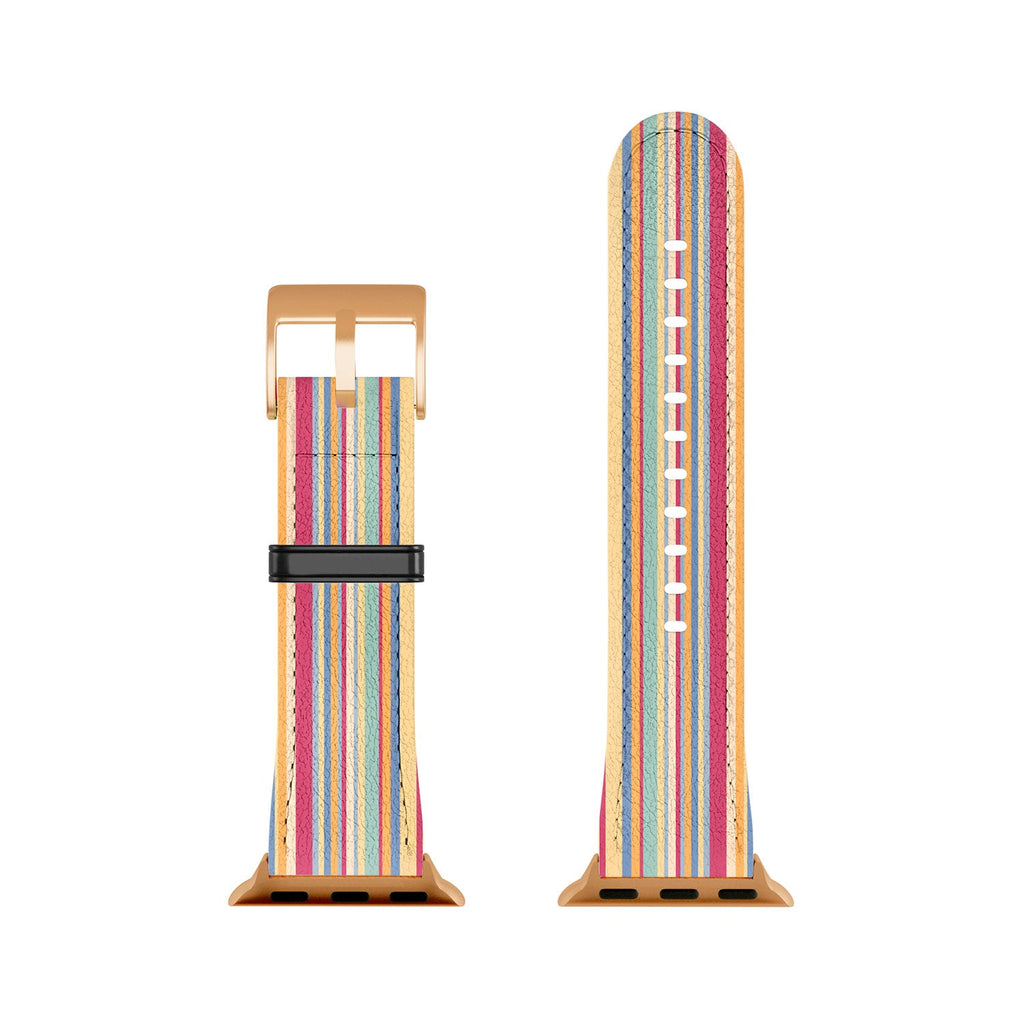 Colour Poems Classic Retro Stripes I Apple Watch Band
