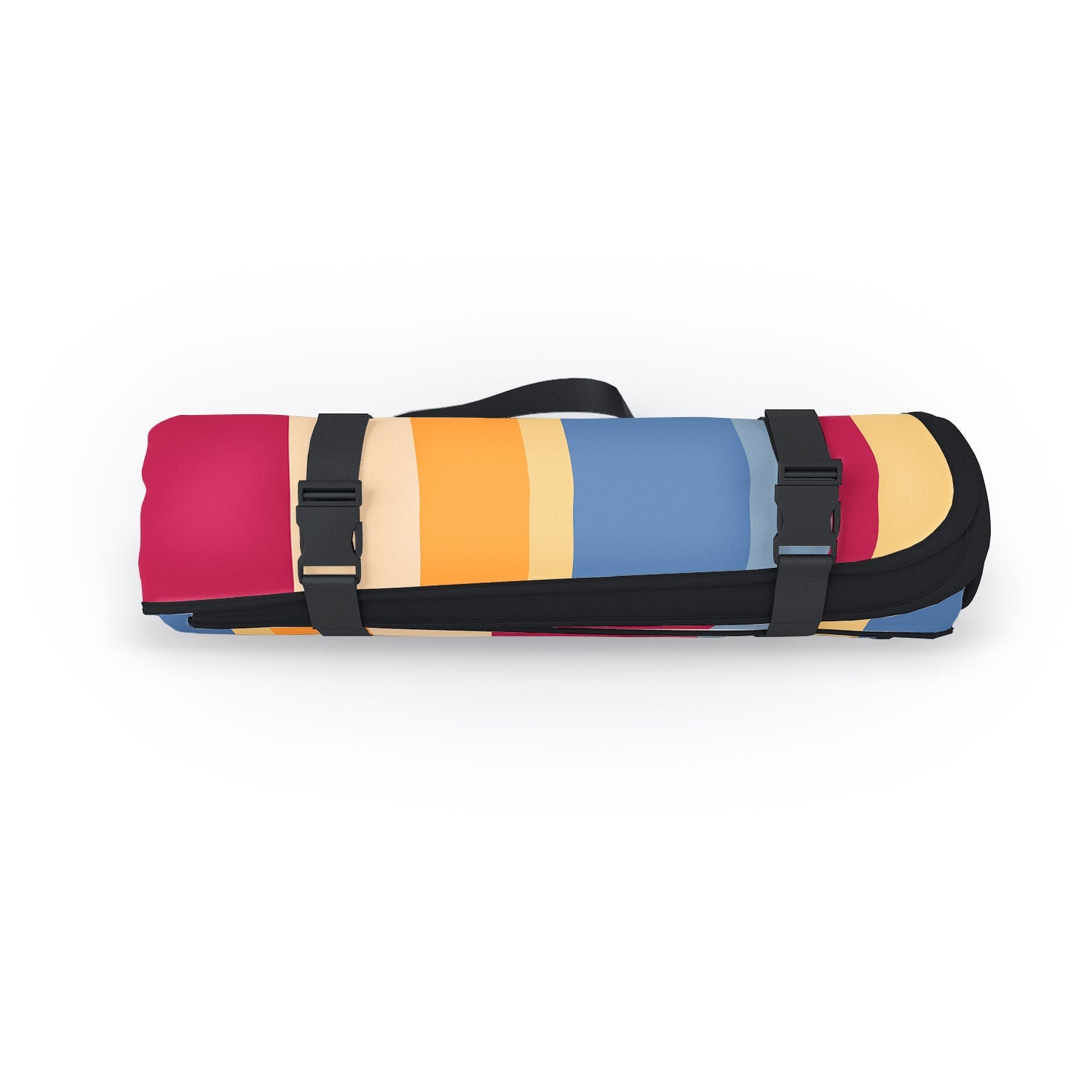 Colour Poems Classic Retro Stripes I Picnic Blanket