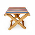 Colour Poems Classic Retro Stripes I Folding Stool