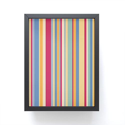 Colour Poems Classic Retro Stripes I Framed Mini Art Print