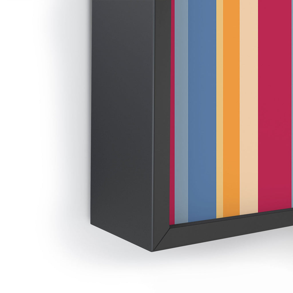 Colour Poems Classic Retro Stripes I Framed Mini Art Print