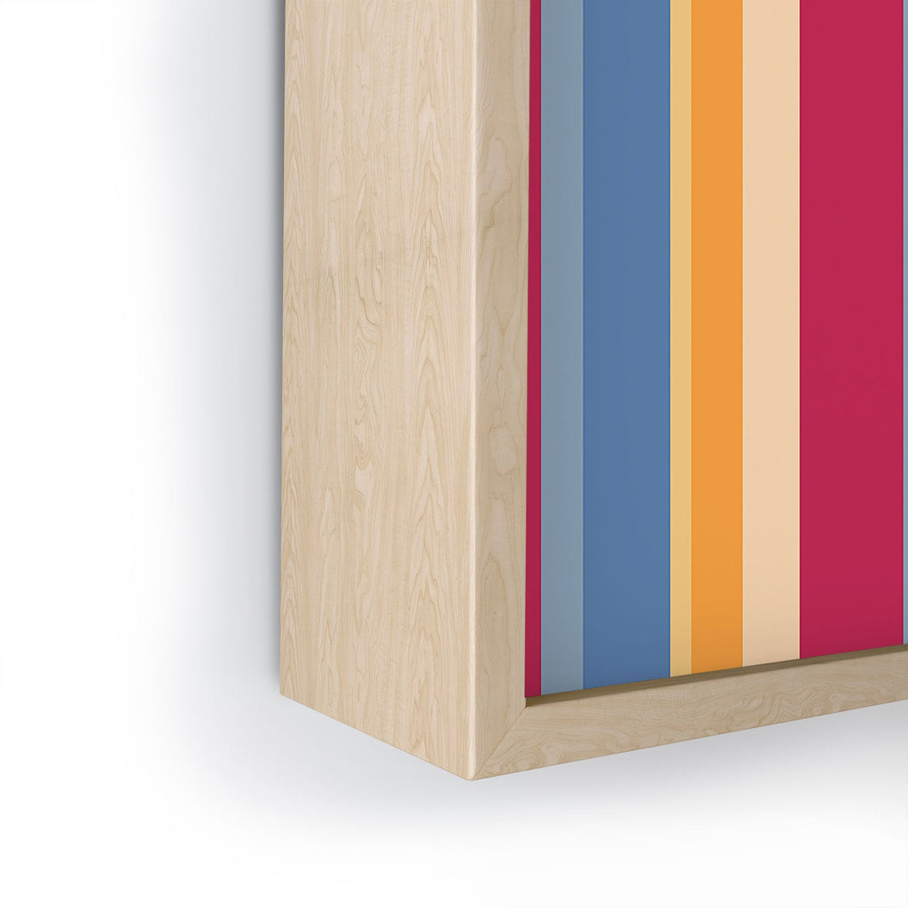 Colour Poems Classic Retro Stripes I Framed Mini Art Print