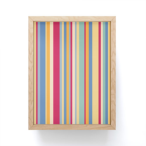 Colour Poems Classic Retro Stripes I Framed Mini Art Print