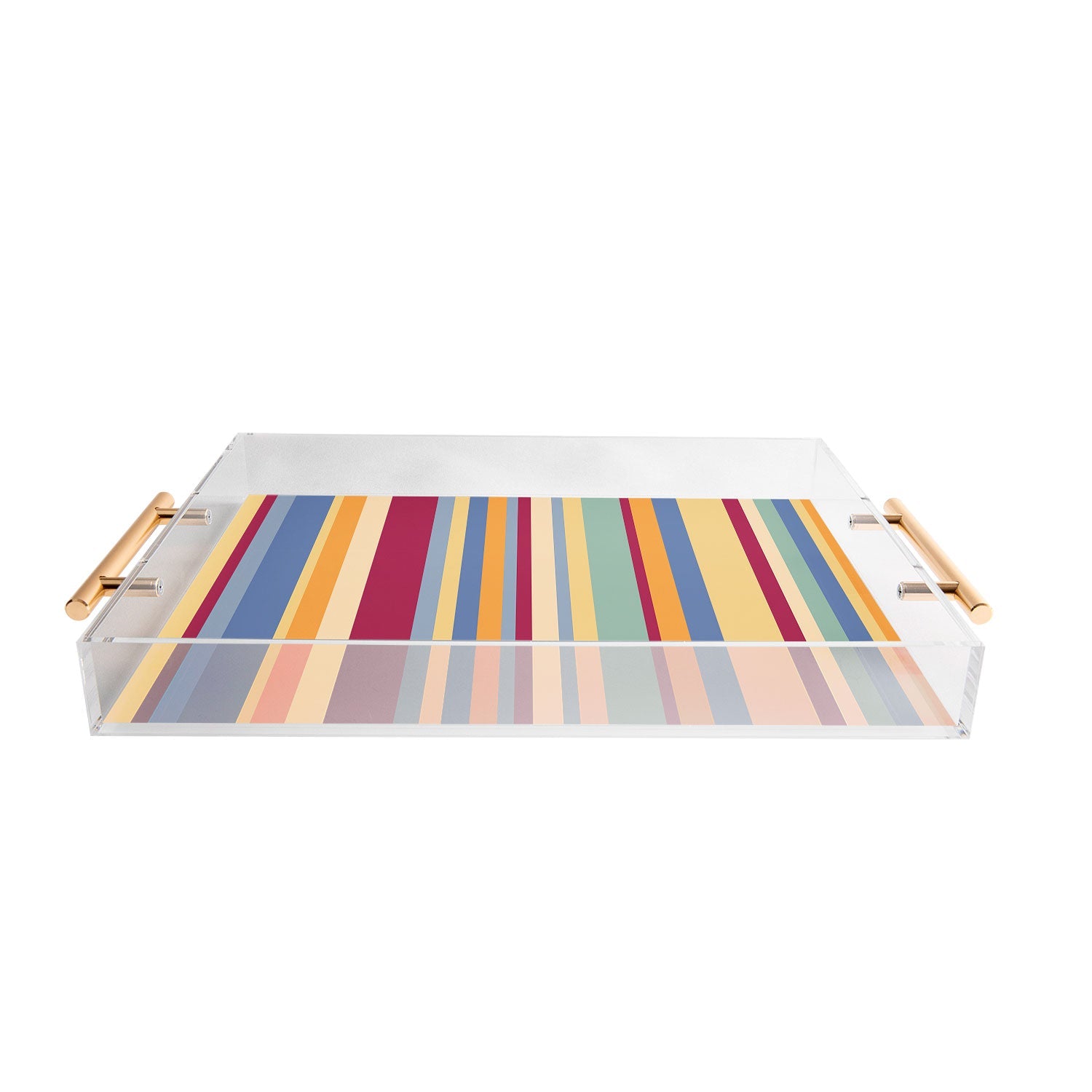 Colour Poems Classic Retro Stripes I Acrylic Tray