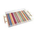 Colour Poems Classic Retro Stripes I Acrylic Tray