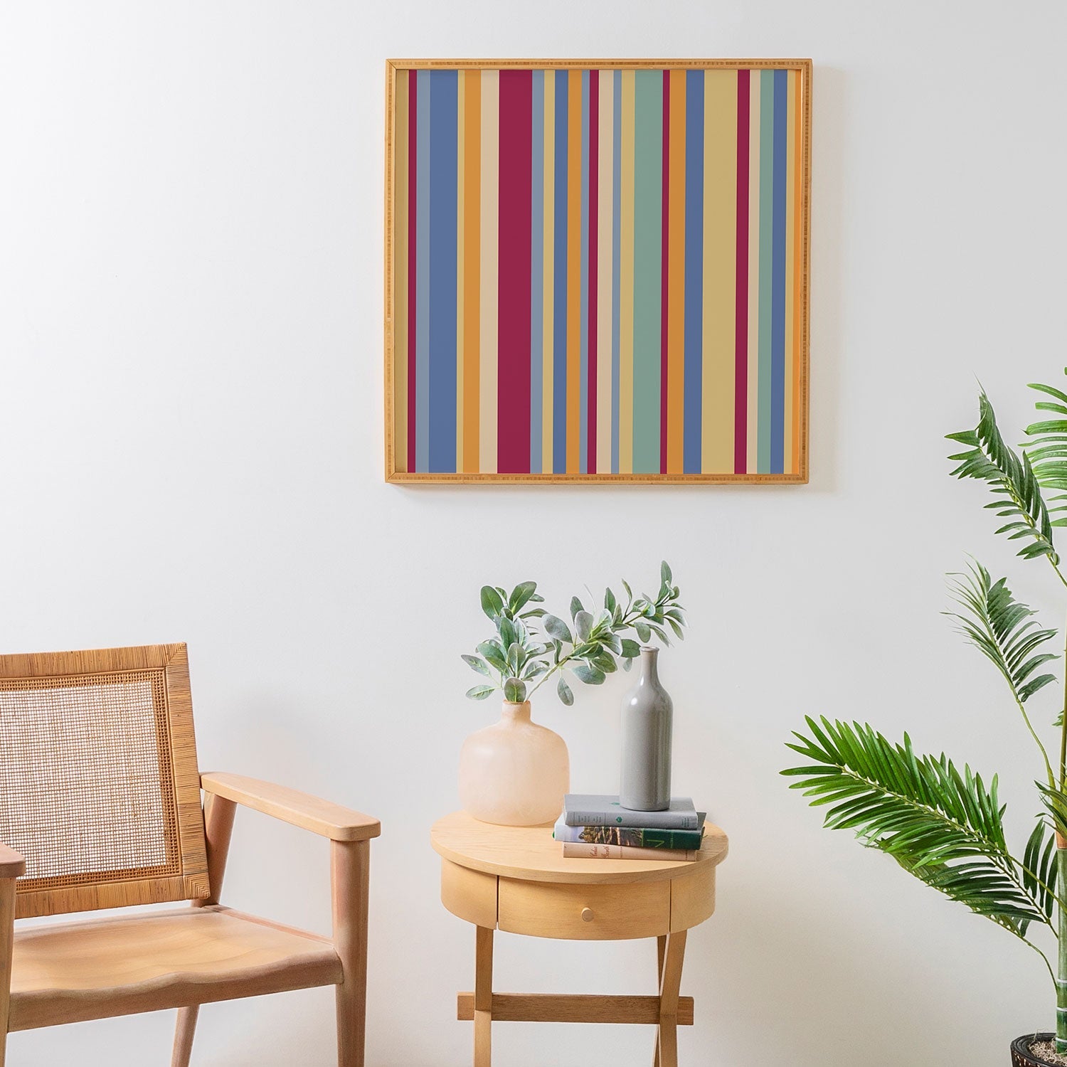 Colour Poems Classic Retro Stripes I Framed Wall Art
