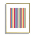 Colour Poems Classic Retro Stripes I Metal Framed Art Print