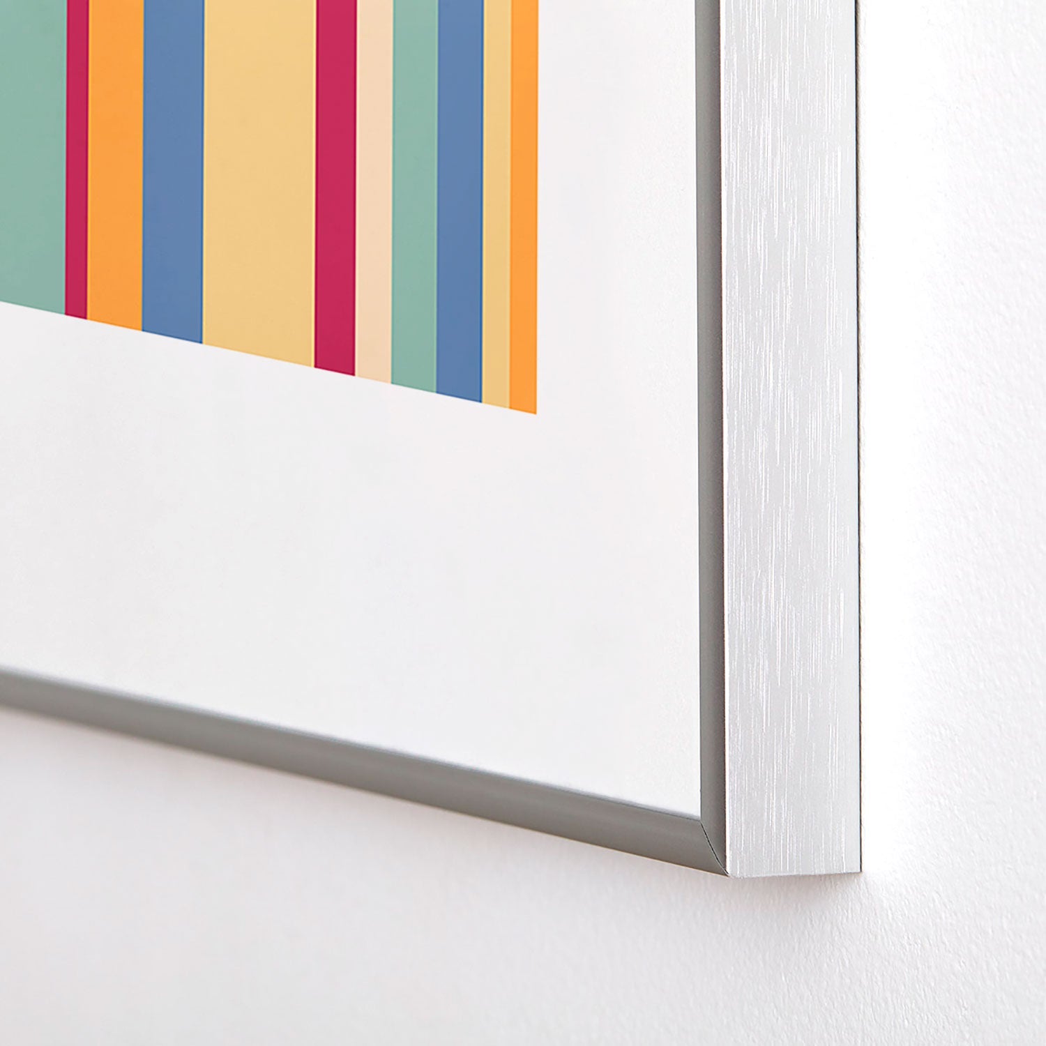 Colour Poems Classic Retro Stripes I Metal Framed Art Print