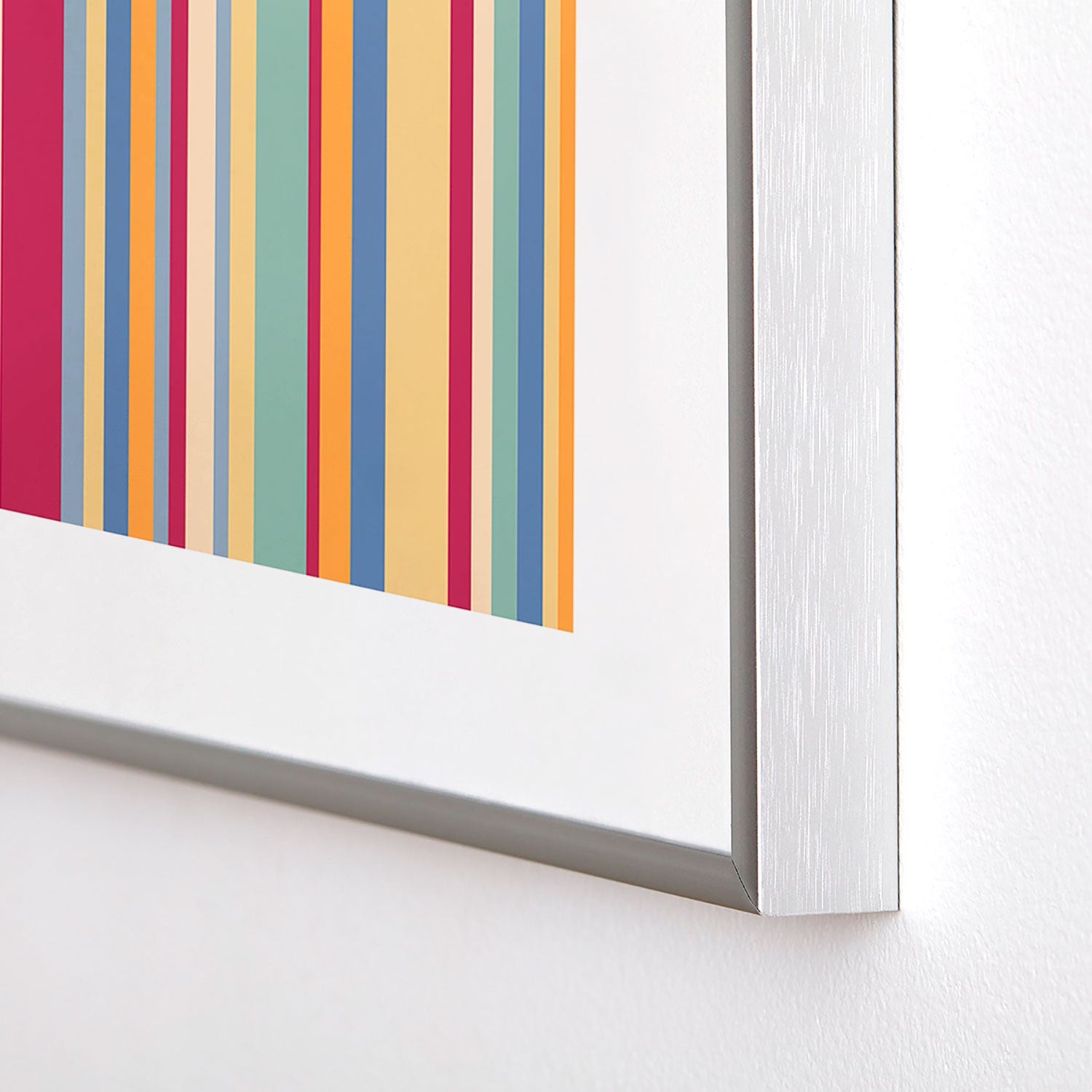 Colour Poems Classic Retro Stripes I Metal Framed Art Print