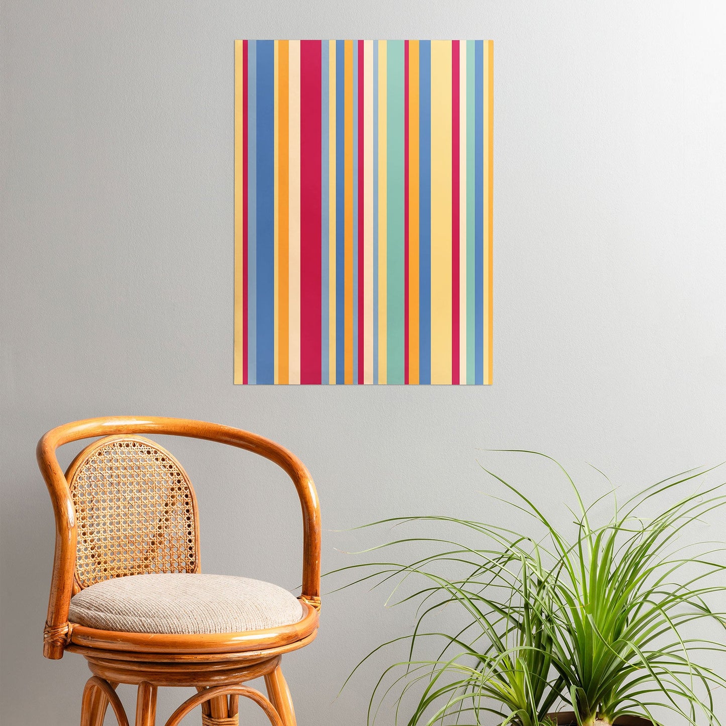 Colour Poems Classic Retro Stripes I Poster