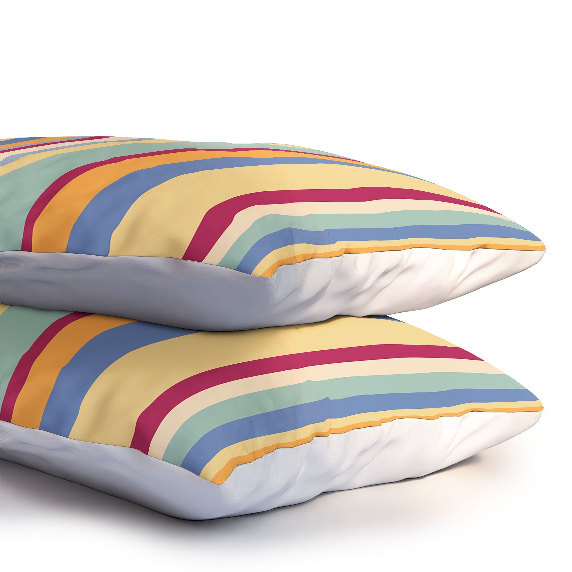 Colour Poems Classic Retro Stripes I Pillow Shams