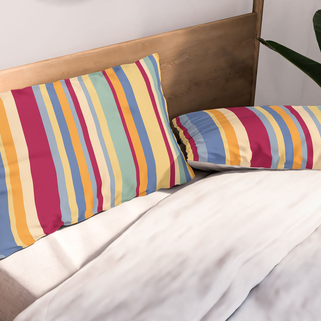 Colour Poems Classic Retro Stripes I Pillow Shams
