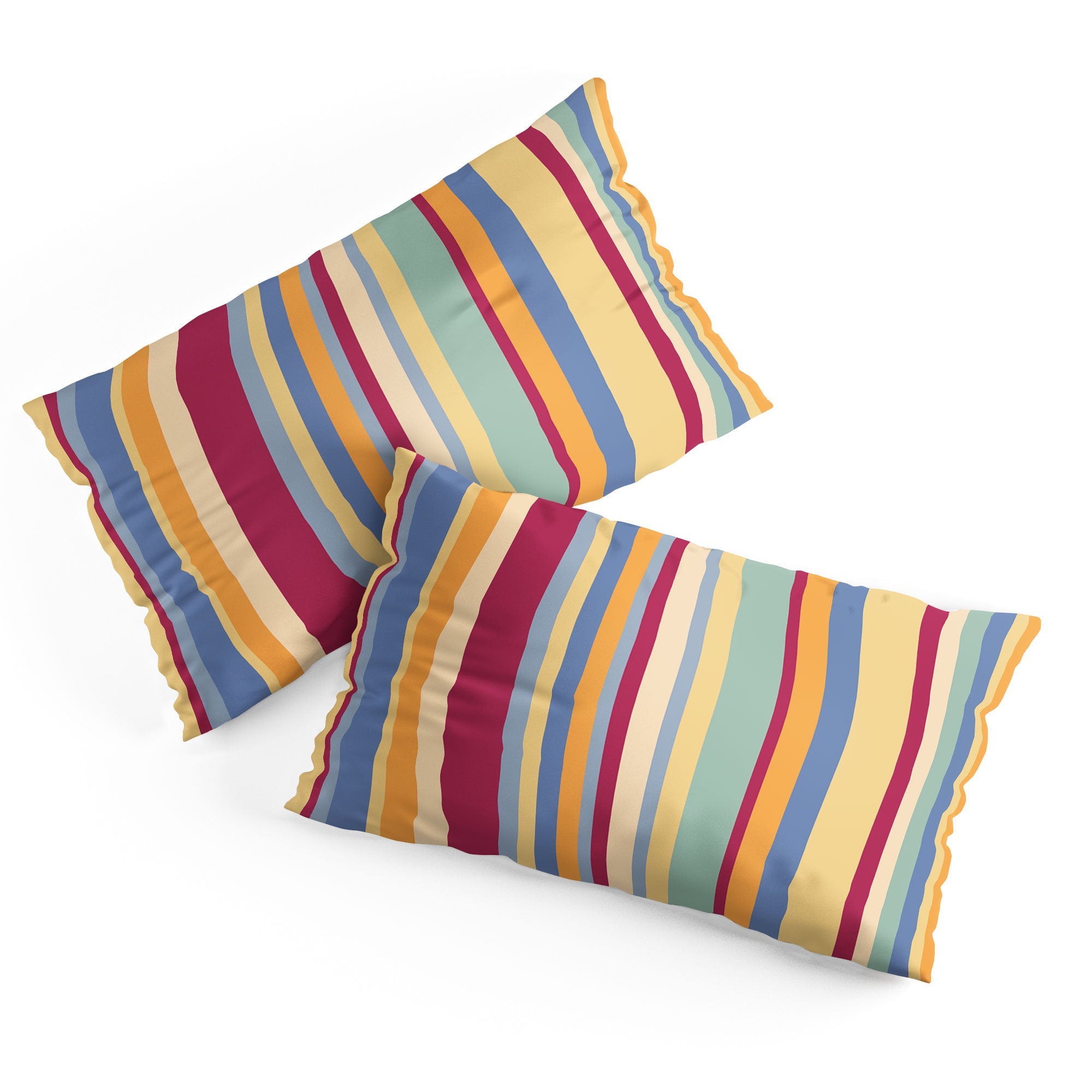 Colour Poems Classic Retro Stripes I Pillow Shams