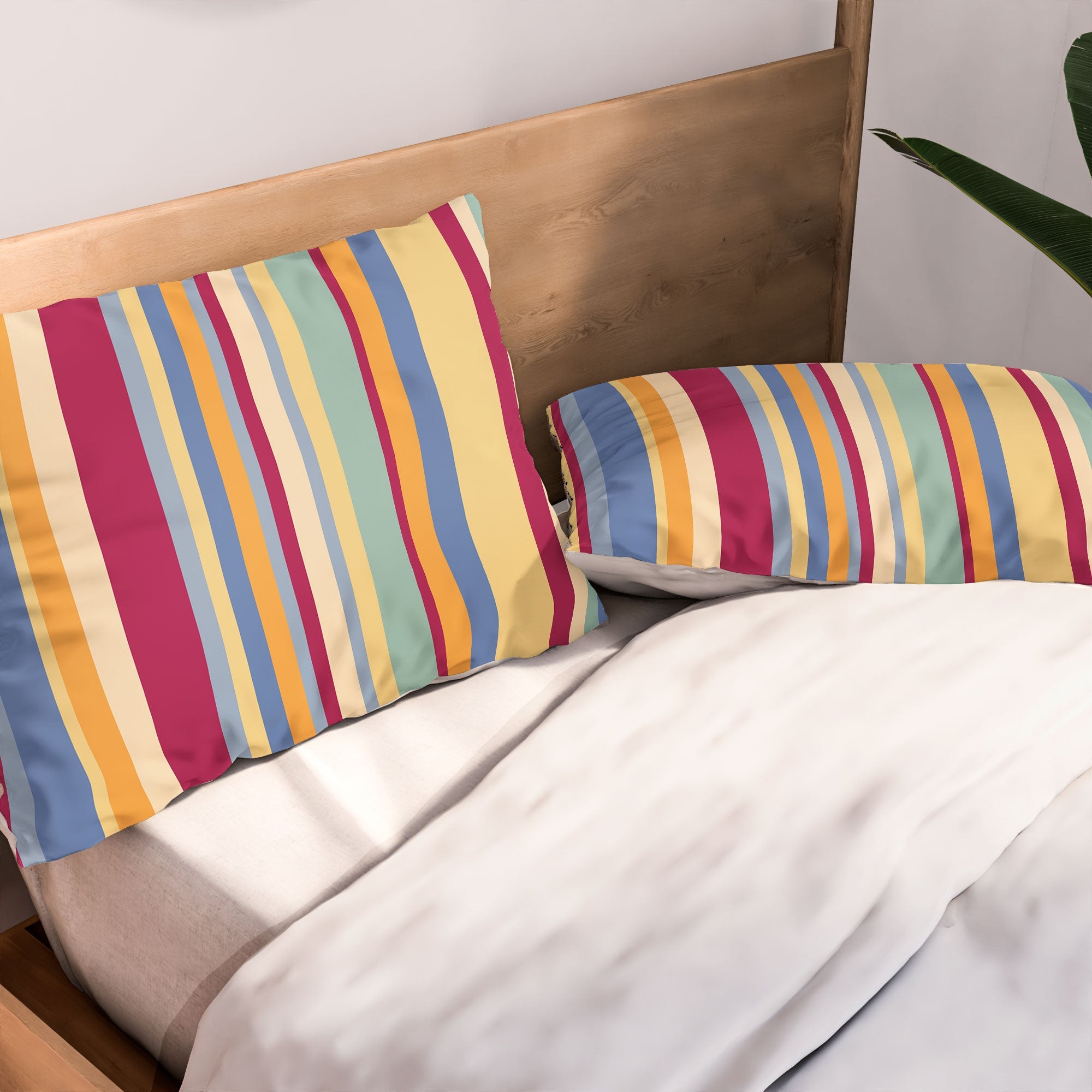 Colour Poems Classic Retro Stripes I Pillow Shams
