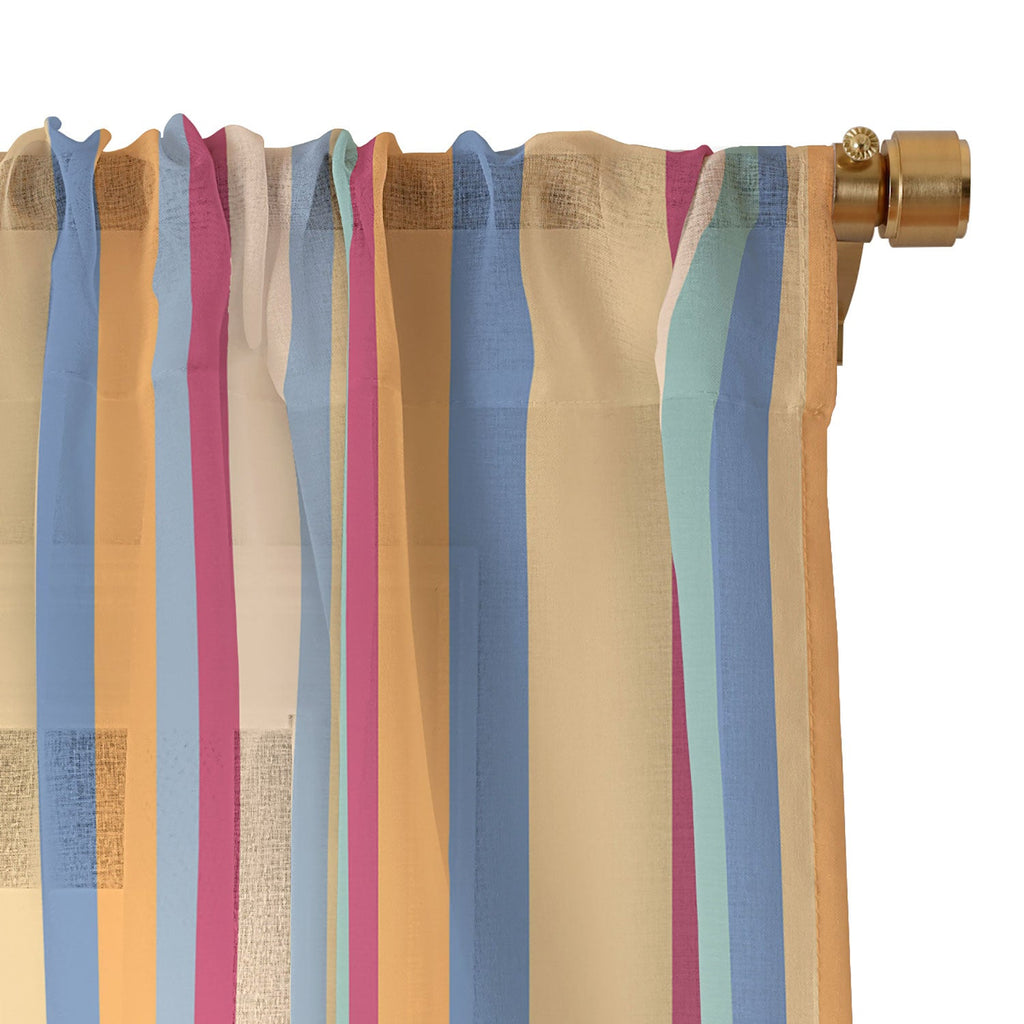 Colour Poems Classic Retro Stripes I Sheer Non Repeat
