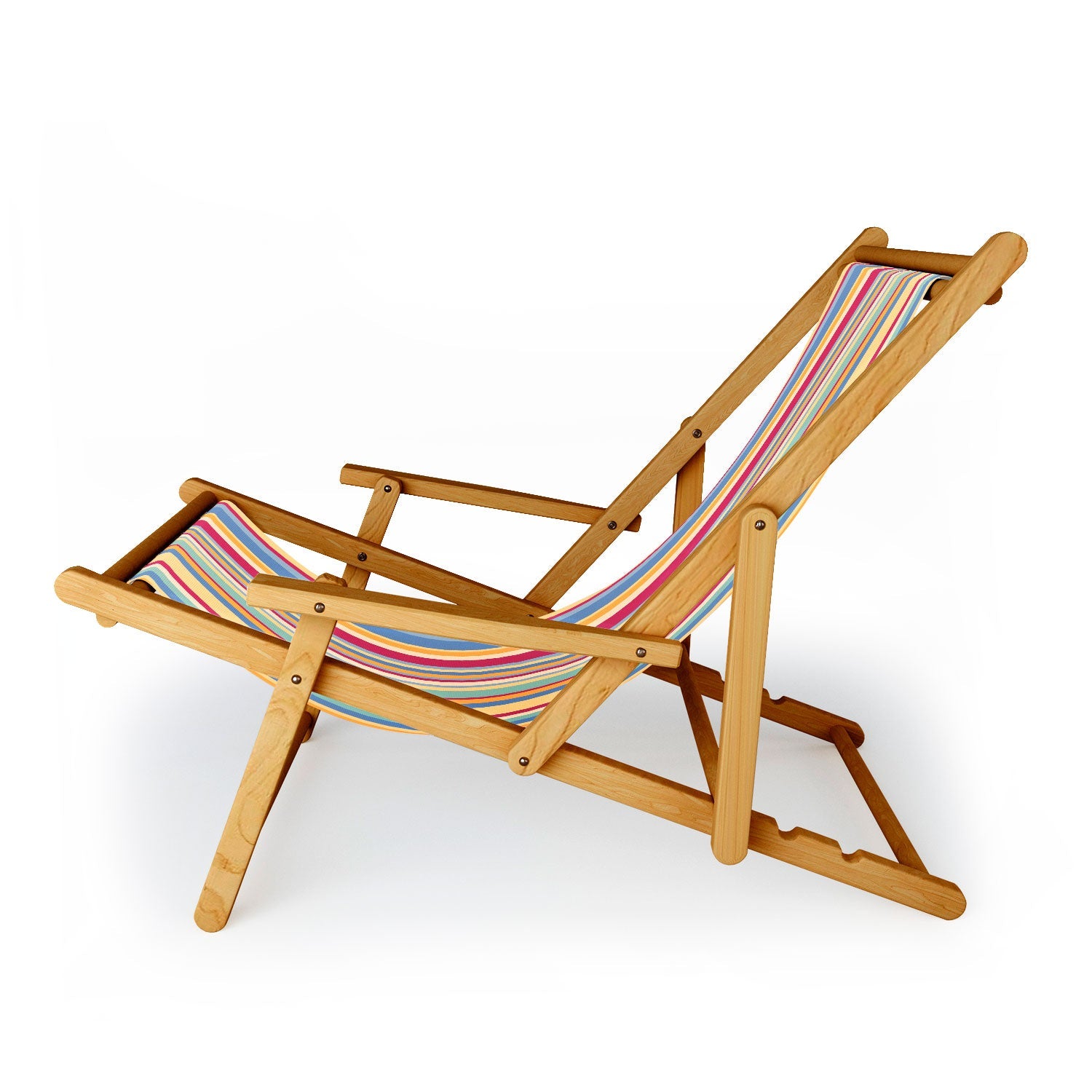 Colour Poems Classic Retro Stripes I Sling Chair