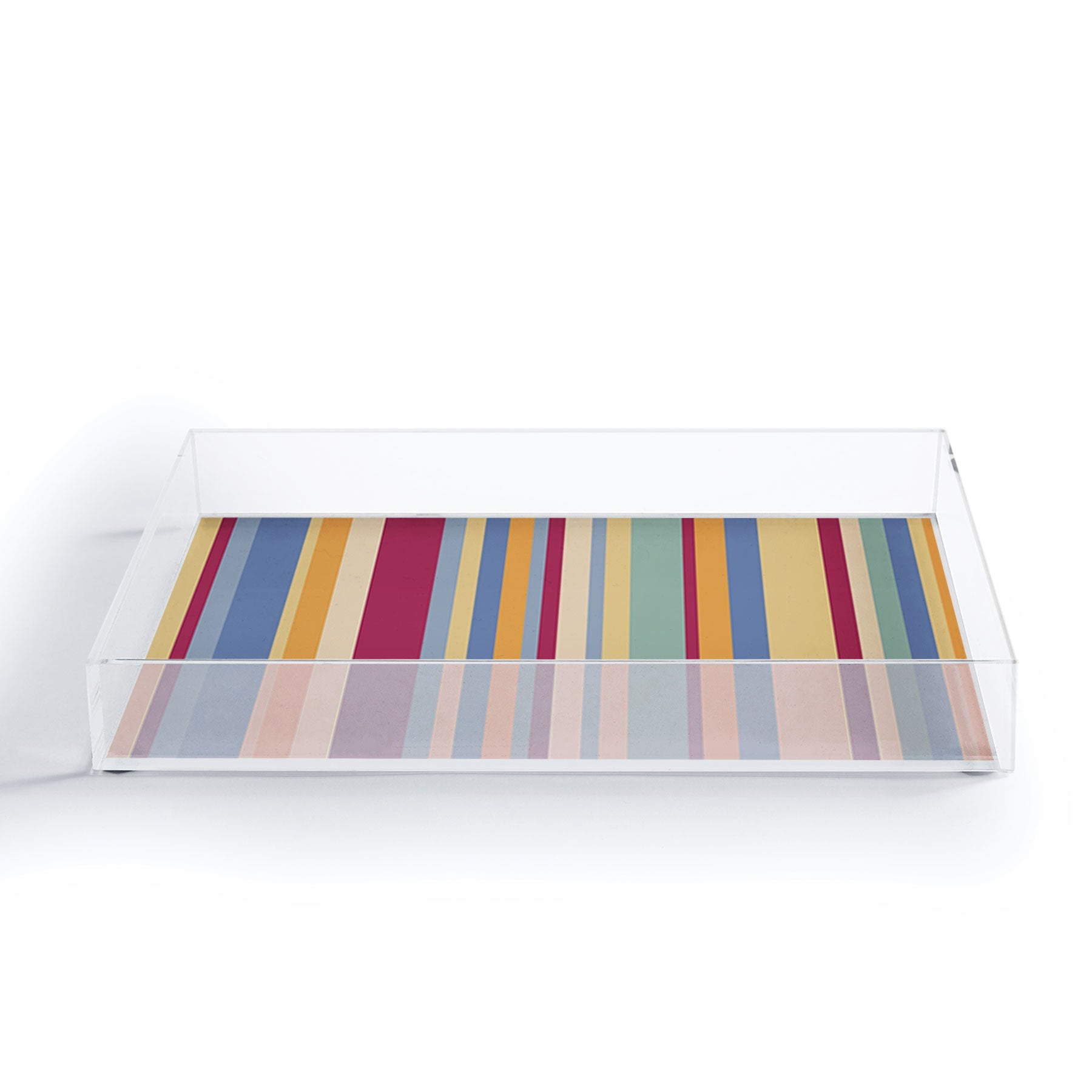 Colour Poems Classic Retro Stripes I Acrylic Tray