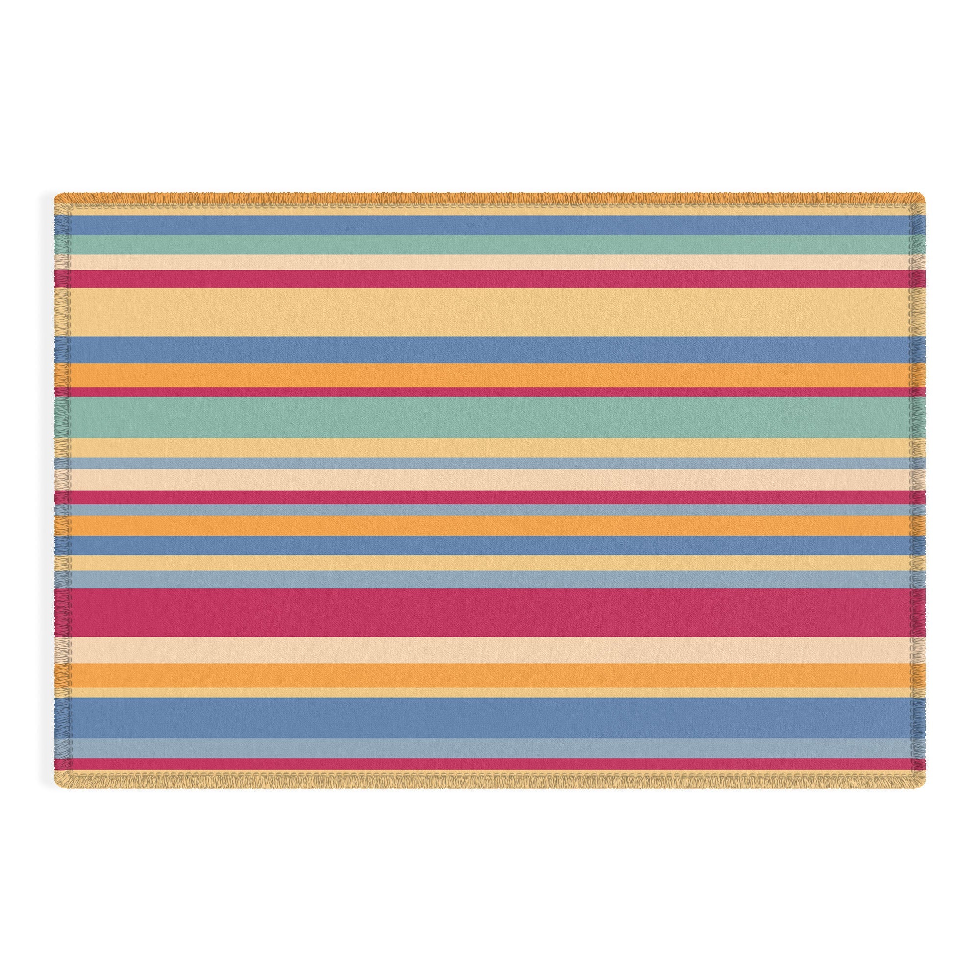 Colour Poems Classic Retro Stripes I Outdoor Rug