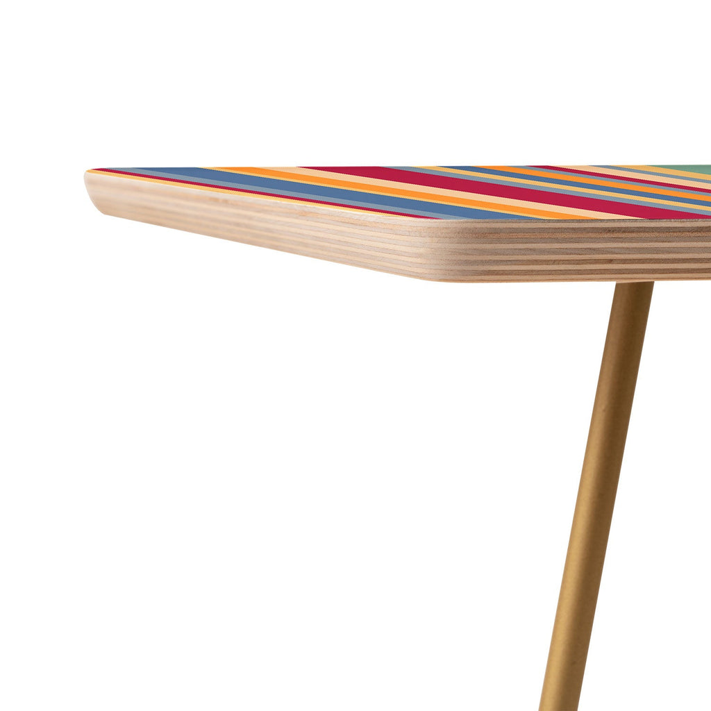 Colour Poems Classic Retro Stripes I Side Table
