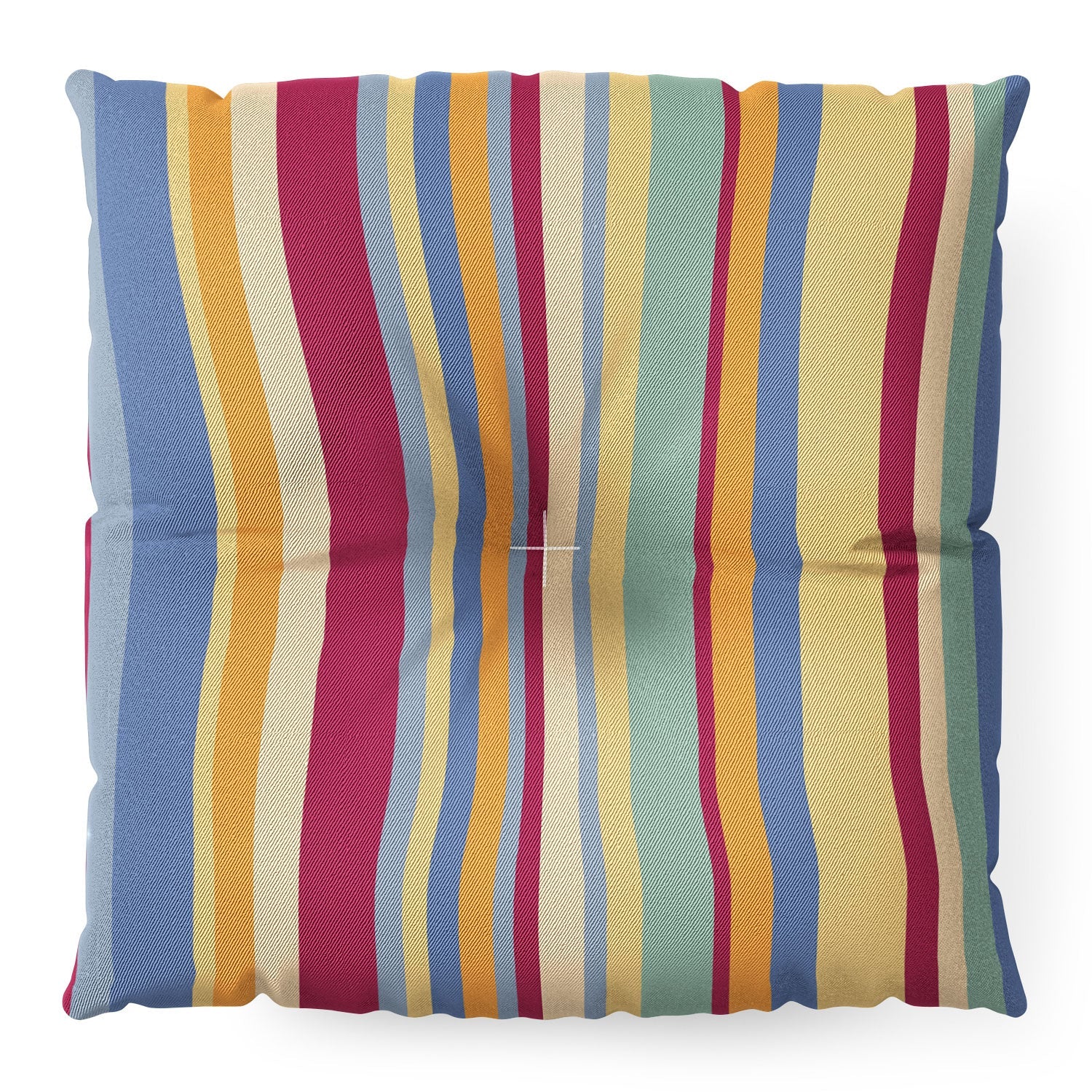 Colour Poems Classic Retro Stripes I Floor Pillow Square