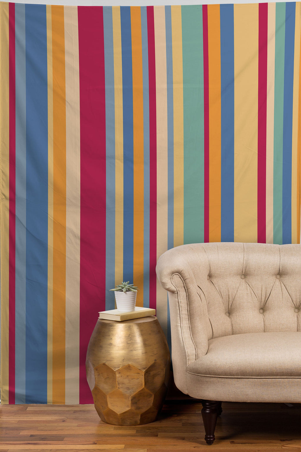Colour Poems Classic Retro Stripes I Tapestry