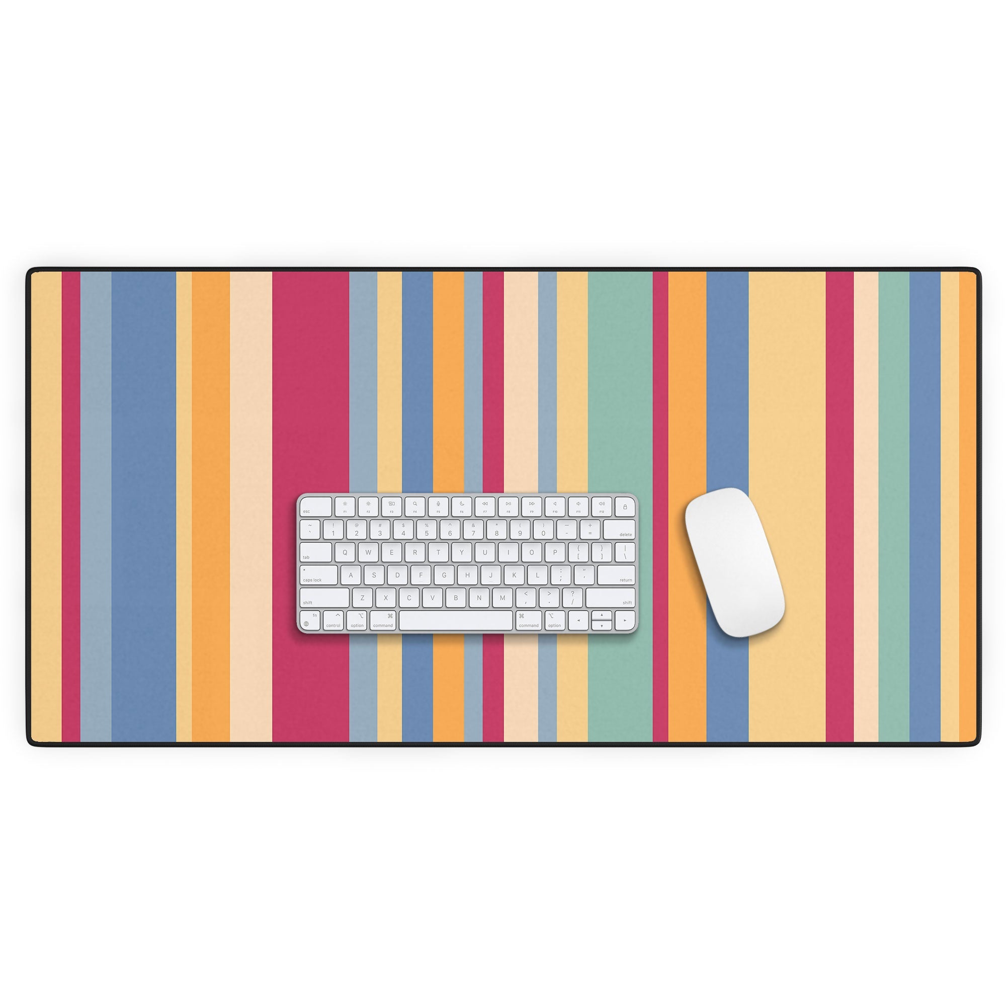 Colour Poems Classic Retro Stripes I Desk Mat