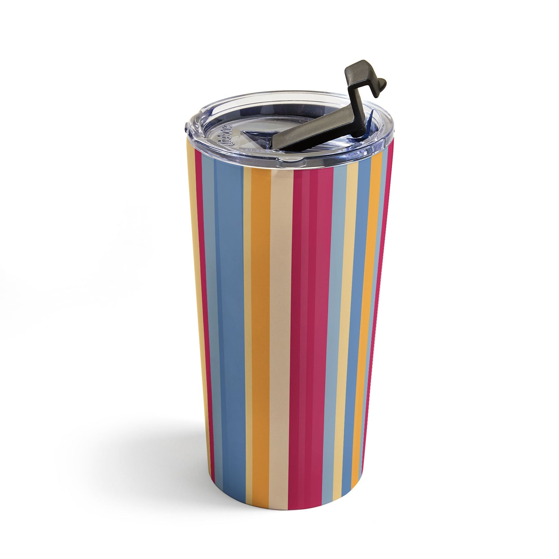 Colour Poems Classic Retro Stripes I Travel Mug