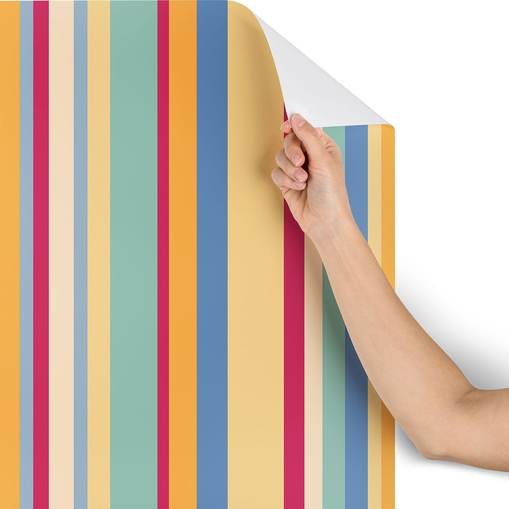 Colour Poems Classic Retro Stripes I Wallpaper