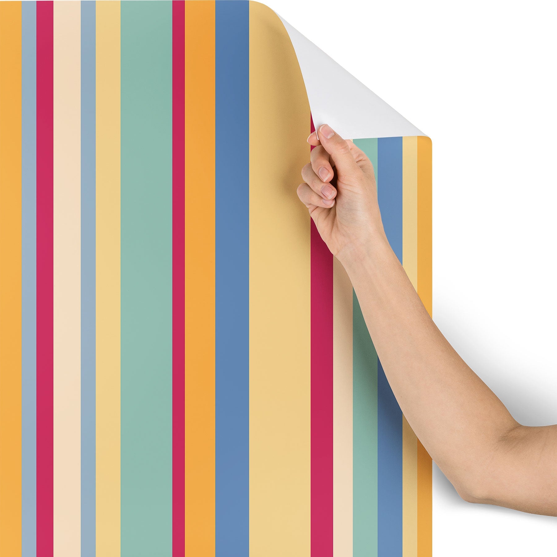 Colour Poems Classic Retro Stripes I Wallpaper