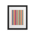 Colour Poems Classic Retro Stripes I Framed Art Print